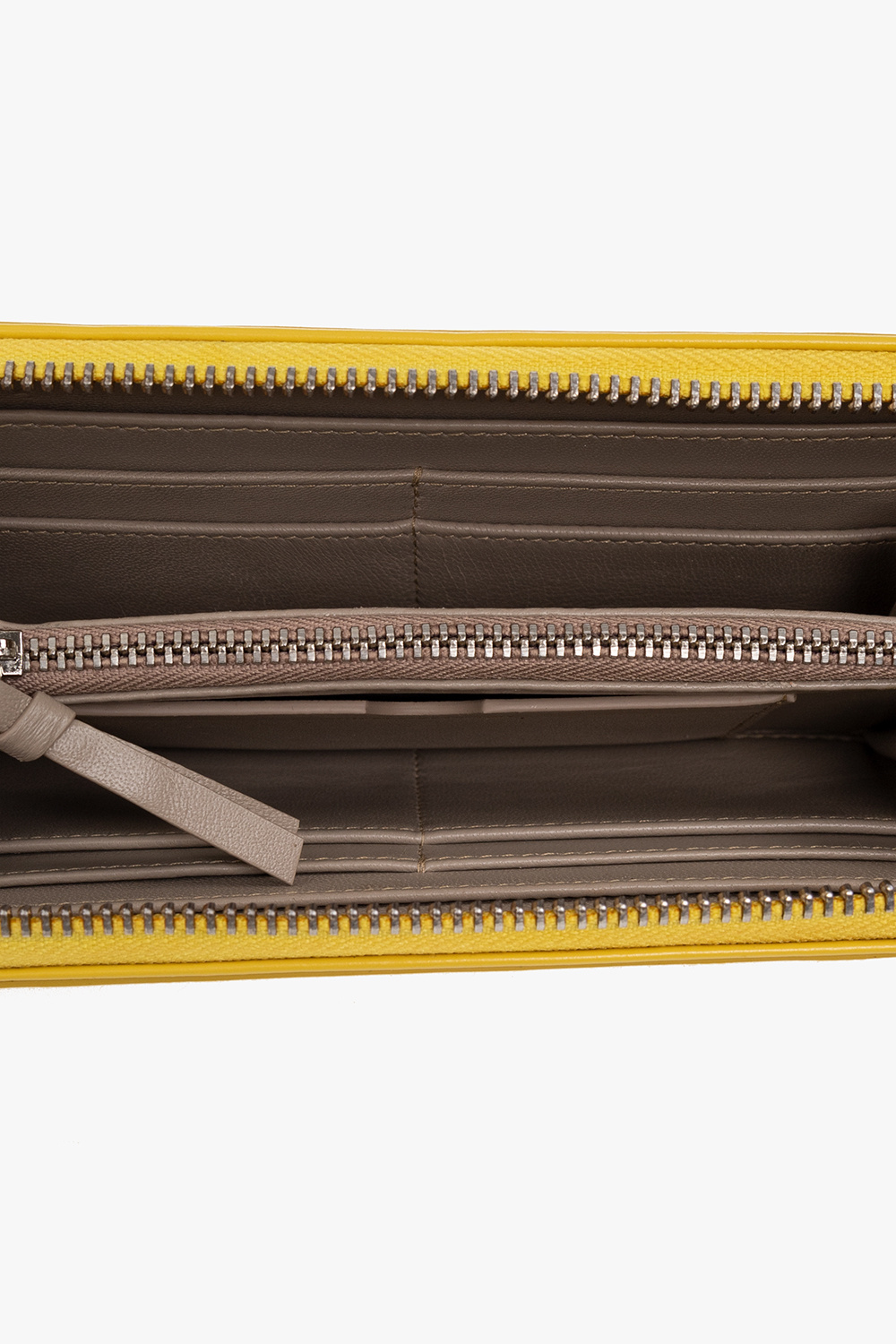 DRIES VAN NOTEN | YELLOW LEATHER ZIPPED WALLET 財布 Dries Van Noten Women's' Zip-Around Leather Wallet in Black